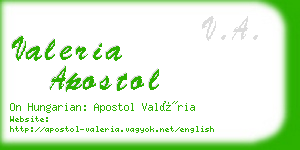 valeria apostol business card